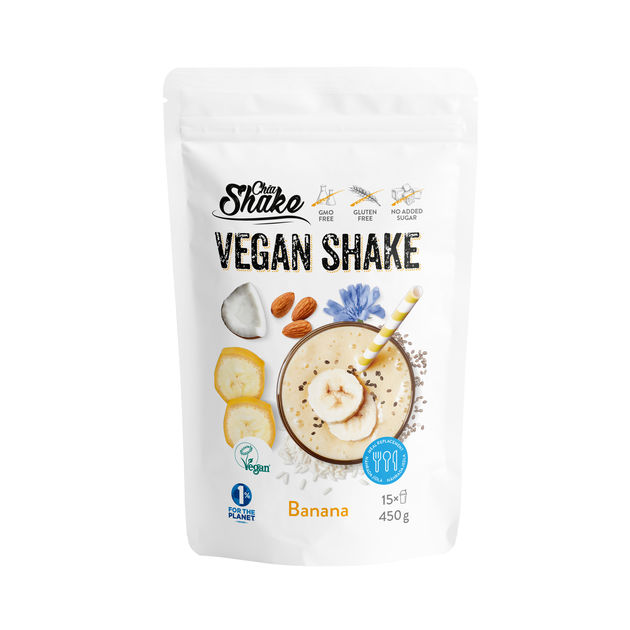 Chia Shake Vegan shake banán 450g 15 porcii