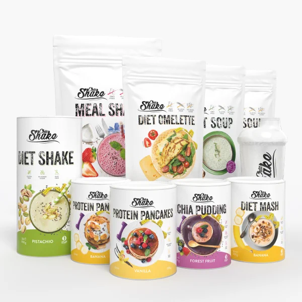 Chia Shake dietní balíček pro muže na 4 týždne (140 jídel)
